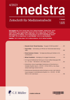 Abbildung: Zeitschrift für Medizinstrafrecht (medstra) 